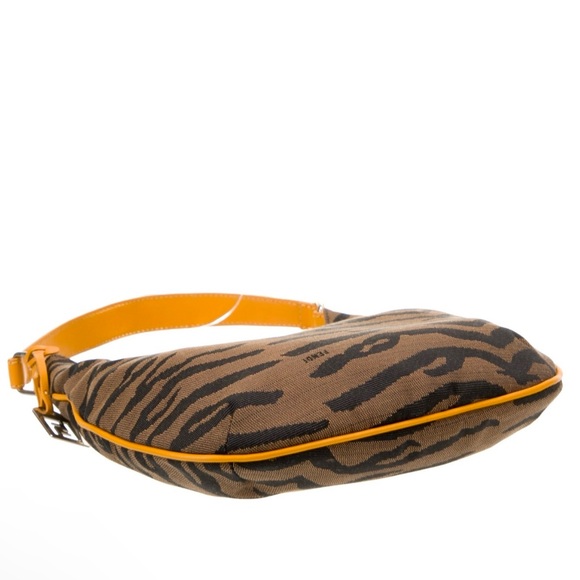 Authentic Fendi Zebra Print Canvas Shoulder Bag, Very classy bag. Preloved. - Picture 9 of 11